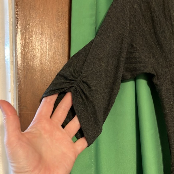 Charcoal gray Anthropologie dress - Picture 3 of 9